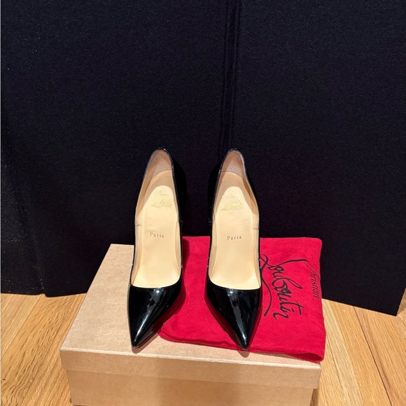 Christian Louboutin Black Patent So Kate Heels